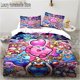 thumbnail image 1 of Kawaii K-kirbys Cute Pink Bedding Set,Duvet Cover Comforter Bed Set Quilt Cover Pillowcase, Boys Girls Adult Bed Sheets, 1 of 5