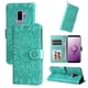 thumbnail image 1 of Funda tipo cartera FOXDOCK para Samsung Galaxy S9 Plus , diseño girasol en relieve, cuero PU, cierre magnético, soporte y tarjetero, 1 of 5
