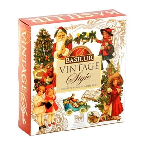 Basilur - Te Verde Negro Vintage Style Caja 40 Bolsas