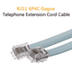 thumbnail image 5 of Cable telefónico a extensión telefónica modular macho, cable telefónico con conector RJ11 estándar y acopladores de línea., 5 of 8
