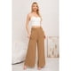 thumbnail image 2 of Pantalon Palazzo Algodon Mujer Tipo Lino Bota Ancha Hebilla 3006, 2 of 3