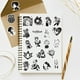 thumbnail image 5 of 50 pegatinas de grafiti de calavera gótica en blanco y negro para scooter, guitarra, taza, maleta con ruedas, pegatinas impermeables, 5 of 5
