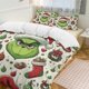thumbnail image 2 of Christmas Grinch Head 3 Pieces Duvet Cover Set Full Size Super Soft Fade Resistant Microfiber, 2 of 4