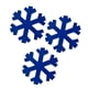 thumbnail image 2 of 3 Uds Adornos Navide?os Rústicos Decoraciones De Copos De Nieve De Madera Azul, 2 of 5