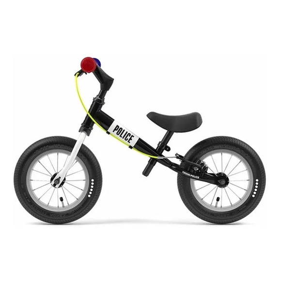 Bicicleta Aprendizaje Sin Pedales Yedoo Police Aro 12 Niños Black