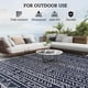 thumbnail image 5 of Alfombra de exterior Outsunny, impermeable, 240 cm x 300 cm, azul y blanco, 5 of 9