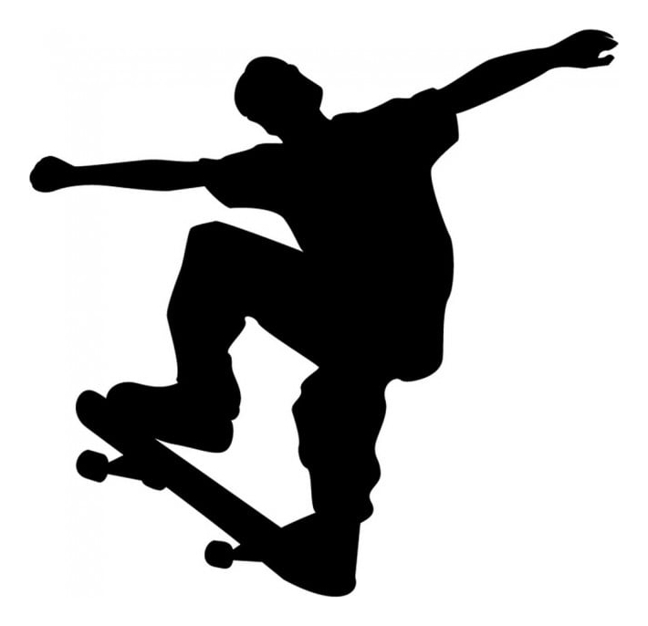 Rienda Libre Graphics - Decomural Jump Skateboard Extreme Sports Ws-15930