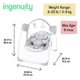 thumbnail image 5 of INGENUITY COMFORT 2 GO PORTABLE SWING- CUDDLE LAMB, 5 of 9