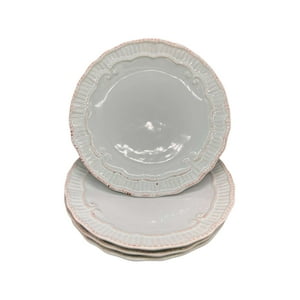 Oem - Pack 4 Plato Semi Plano Decorativo Redondo Claro