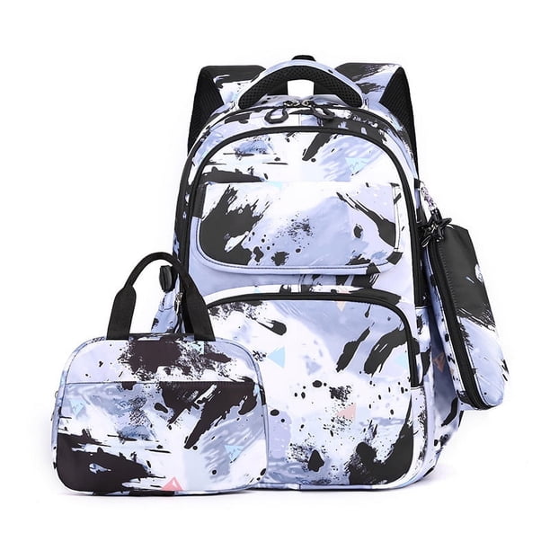 3Pcs/Set Camouflage Printing Kids Backpack For Girl Kids School Bag Children Waterproof Schoolbag Get Free Cartoon Pendant GIFT