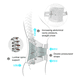 thumbnail image 3 of Faja lumbar soporte hernia ortopedia apoyo espalda #2, 3 of 3