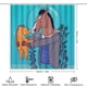 thumbnail image 2 of BoJack Horseman-theme 4-Piece Shower Curtain Set with Rugs, Waterproof Bathroom Decor Set Includes Bath Mat, U-Shaped Rug, Toilet Lid Cover and Curtain with Hooks, 2 of 6