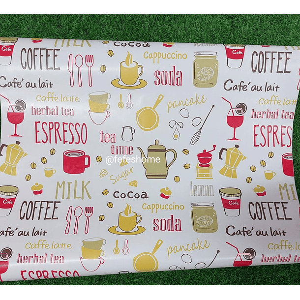 Genérico - Papel Mural Con Estampado Coffee