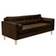 thumbnail image 2 of Sofa Retro 3cg Felpa 05 Chocolate, 2 of 6