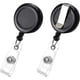 thumbnail image 1 of Porta Credencial Retractil Koorito 2 Pack Clip Negro, 1 of 3