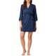 thumbnail image 1 of Conjunto de Pijama de Satén para Mujer INSPIRE CHIC con Ribete de Encaje Camisón y Bata 2 Piezas Ropa de Dormir con Manga 3/4 Loungewear S Azul, 1 of 6