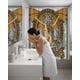 thumbnail image 4 of Juego de Cortina de Baño Tela Género + Forro Impermeable, 4 of 6