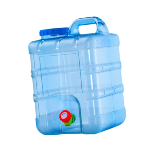 Contenedor de agua Portador de agua Bidón de agua con cepillo para manguera Jarra de almacenamiento de agua Cubo de agua para barbacoa Lavado de manos 28 litros