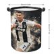 thumbnail image 2 of Cristiano Ronaldo Cesta de lavandería de gran capacidad redonda con asa, bolsa para ropa sucia plegable, almacenamiento para dormitorio, baño y lavadero 44x35 cm, 2 of 6