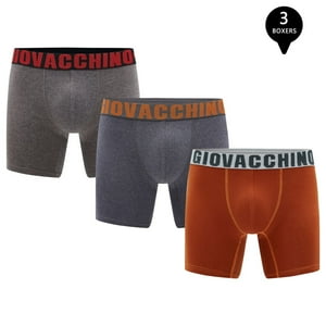 Giovacchino - Pack De 3 Boxer Medio Algodon Hombre
