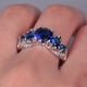 thumbnail image 1 of Inlaid Tound Cut Shiny Zircon Promise Ring Wedding Band Engagement Ring Anniversary Ring, 1 of 3