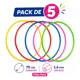 thumbnail image 2 of Pack 5 Aros Hula Hula Ula Ula 70 cm Infantil para Juegos y Motricidad, 2 of 3