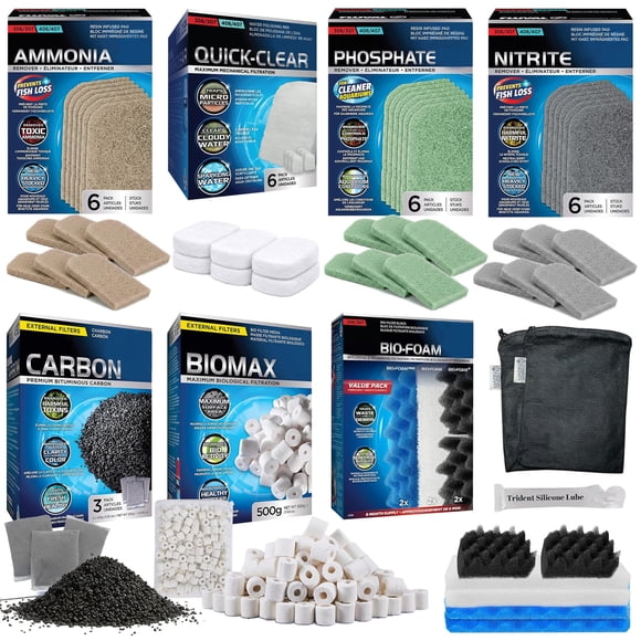 Kit de Medios de Filtración Trident Nova 300g/500g 36 Piezas