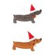 thumbnail image 3 of 2x Colgantes Navide?os Decoraciones Dachshund Perro Adorno Marrón Y Gris, 3 of 4