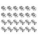thumbnail image 1 of 24 piezas de pomos redondos mini de 0.34'' x 0.38'', tiradores pequeños para cajones, pomos para gabinetes, tiradores, plateado, 1 of 6