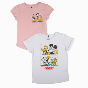 Pack Poleras Niña Mickey Y Sus Amigos Rosado Disney