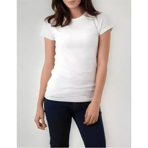 Creaprint - Polera Algodon Mc Mujer Blanco Talla M