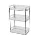 thumbnail image 2 of Estante De Almacenamiento Para Baño, Bandeja De Tocador, Bandeja De Joyería Para Champú, Cocina, Baño, Blanco Claro, 3 Capas, 2 of 3