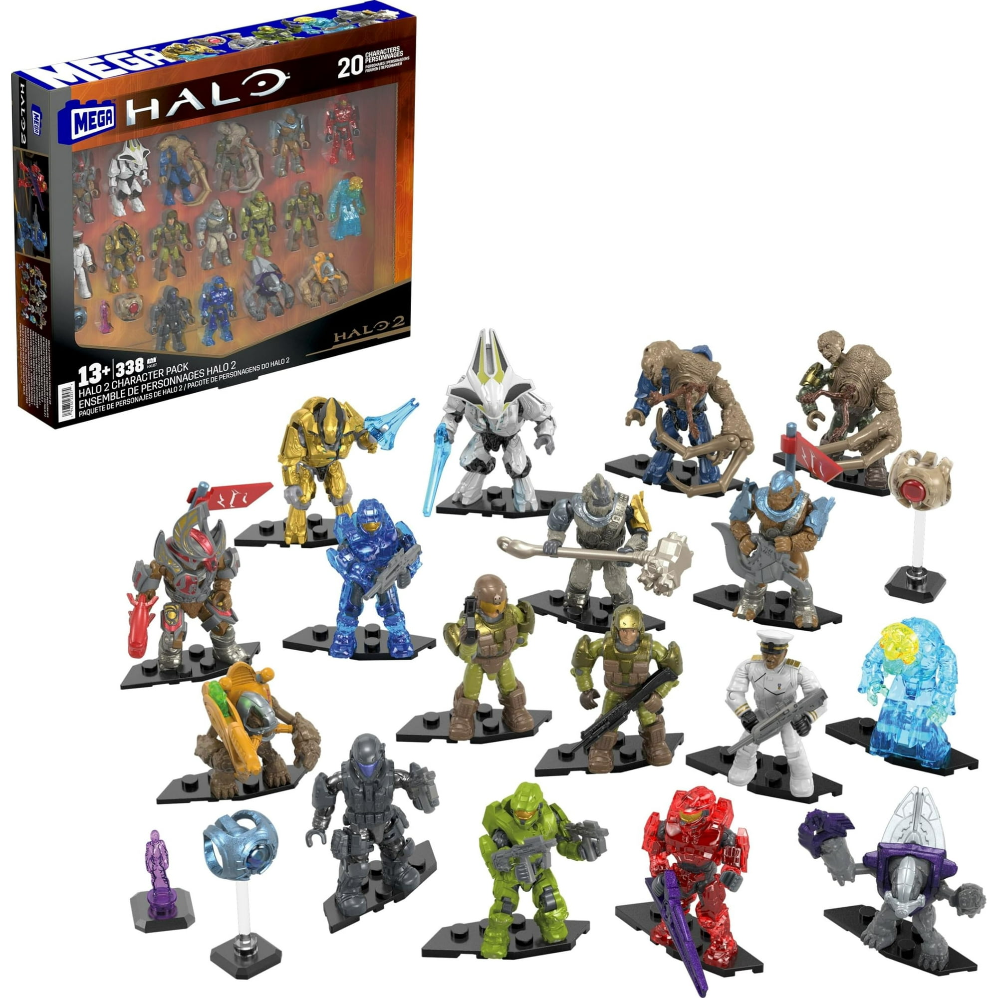 Juego De Figuras De Acción Y Juguetes De Construcción Mega Halo, 339 Piezas