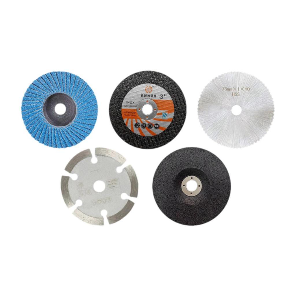 Magideal - Kits De Accesorios De Herramientas De Discos De Corte De Amoladora Angular De 5 Piezas Para Amoladora Angular