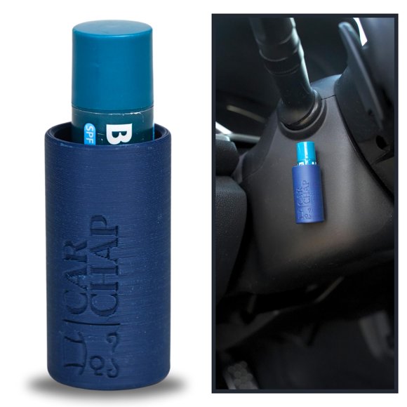 Porta bálsamo labial para coche Car Chap azul marino – fabricado en EE. UU.
