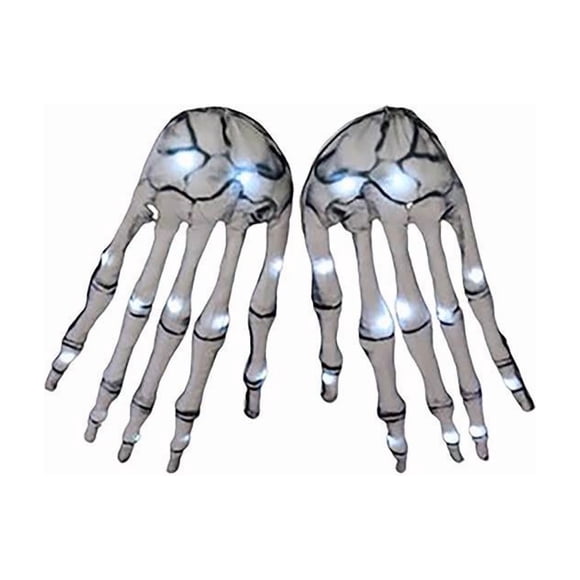 Manos en forma de esqueleto preiluminadas con LED, 90 cm, de Halloween Decor A Holiday Company