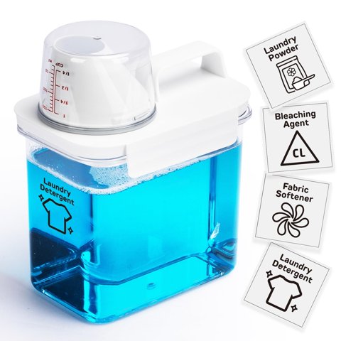 Dispensador De Detergente Para Ropa Bikkii 1100 Ml Pet
