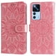 thumbnail image 1 of Funda tipo cartera FOXDOCK para Xiaomi 12T , diseño girasol en relieve, cuero PU, cierre magnético, soporte y tarjetero, 1 of 5