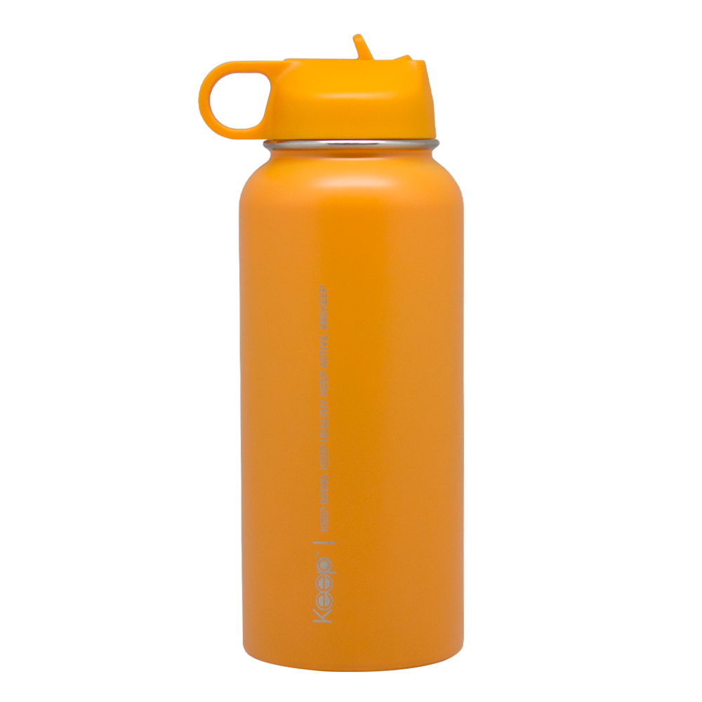 Botella Insulada 1L Keep Naranjo