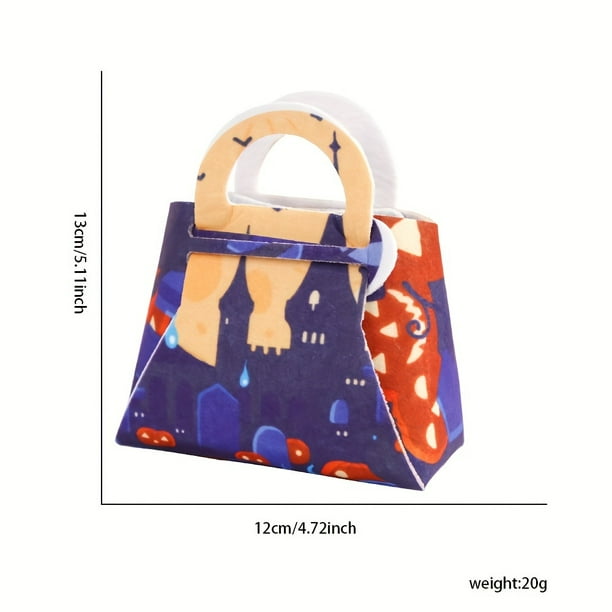 1pc/6pcs, New Halloween Candy Bag Non-woven Pumpkin Tote Bag Ghost Festival Party Decoration Tote Bag, Small Business Supplies, Shopping Bag, Party Bag, Wedding Birthday Party Gift Bag, Craft Tote Bag