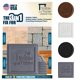 thumbnail image 1 of Nivelador para muebles Stable the Table, paquete de 6, gris, cuadrado, 1 of 7