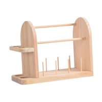 Magideal - Soporte De Hilo De Madera, Soporte De Hilo Portátil, Almacenamiento, Carrete De Hilo Resistente, Estante De Almacenamiento, Dispensador De Hilo De Gan