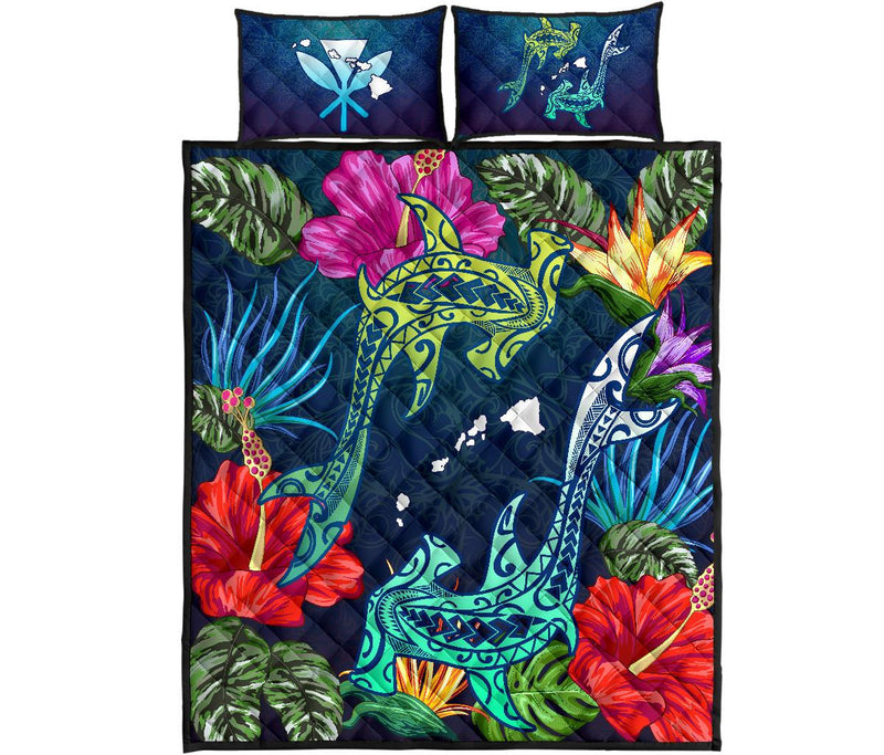 Milsleep - Juego De Cama Colcha Hawaii Shark Color Tropical
