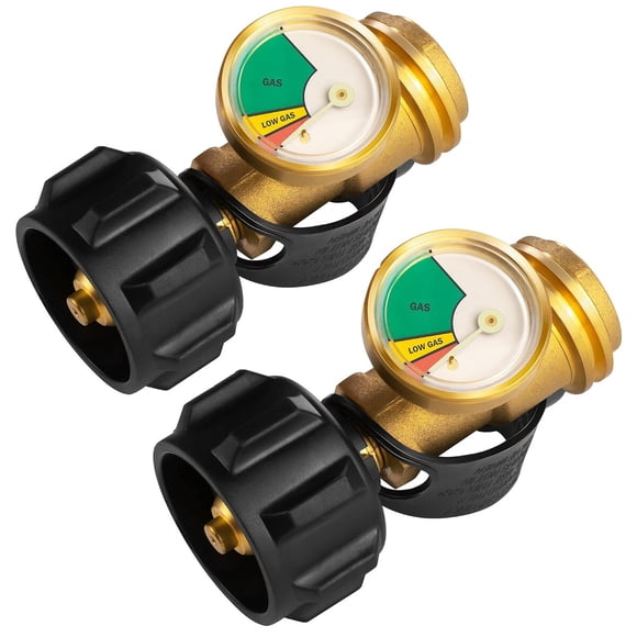 Indicador de nivel y detector de fugas para tanque de propano de 5 a 40 lb, set de 2