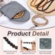 thumbnail image 3 of Brazalete de cuentas de oración Uxcell, 6mm de diámetro 108 cuentas de madera natural Mala pulseras enlace muñeca con bolsa para hombres y mujeres artesanías elásticas, color ámbar madera, 3 of 6