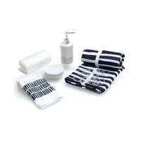 Juego De Baño En Caja 6 Piezas Cortina, Toalla Y Mas Mashini