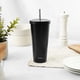 thumbnail image 2 of Vaso Térmico Tumbler 750ml con Tapa y Bombilla Negro Simplit, 2 of 6