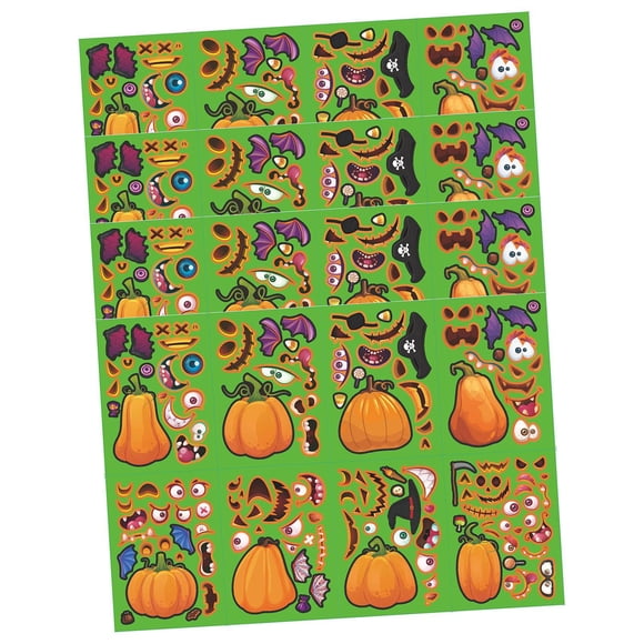 Pegatinas Decorativas De Calabaza De Halloween, Divertidas Para Hacer Tú Mismo, Para Fiestas De Clubes, Festivales, Cantidad 32