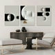thumbnail image 2 of 3pcs Frameless Abstract Geometric Canvas Painting Black And White Wall Art Print Modern Nordic Poster Picture Living Room Home Decor No Frame, 2 of 4