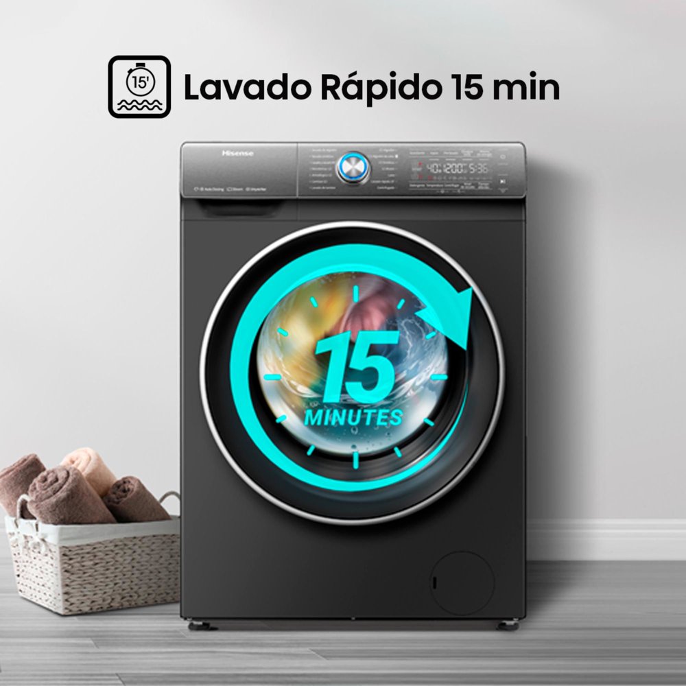 Hisense WD3Q1042BT 10/6 kg Inox, foto 12